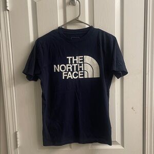 The North Face Navy T-Shirt with White Logo